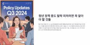 청년 정책 중도 탈락 피하려면 꼭 알아야 할 것들