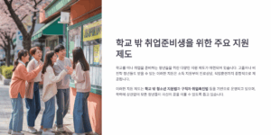 학교 밖 취업준비생도 받을 수 있는 제도 모음