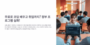 무료로 코딩 배우고 취업까지? 정부 프로그램 실화?