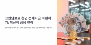 코인담보 청년 전세자금 마련
