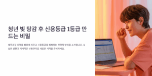 청년 빚 탕감 후 신용등급 1등급 만드는 비밀