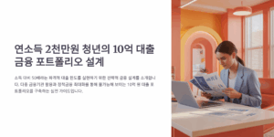 연소득 2천만원 청년이 10억 대출받은 금융 포트폴리오