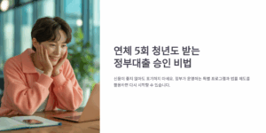 연체 5회 청년 정부대출 승인비법